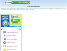 Tablet Screenshot of diamondchemdry.com
